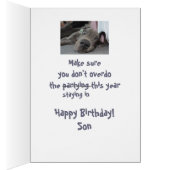 Son Social Distance Birthday Great Dane Dog (Intérieur (Droit))