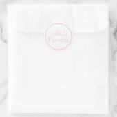 Son Sticker Mariage Favori Bride Rose-Brousse (Sac)