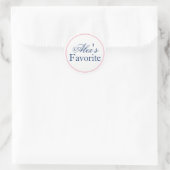 Son Sticker Mariage Favori Mariée Rose/Marine (Sac)