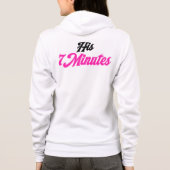 Son sweat à capuche zip '7 Minutes Cute Matching C (Dos)