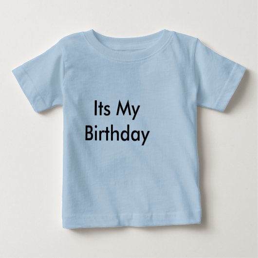Son t-shirt My Birthday avec avant et arrière Text (Devant)