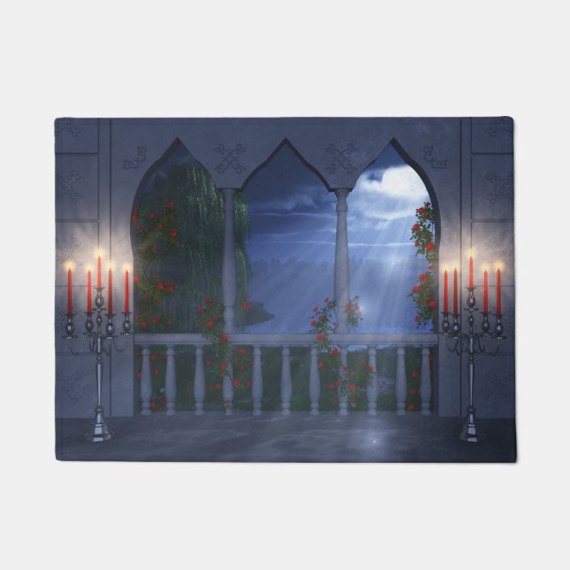 Son tapis de porte manteau argenté (Devant)