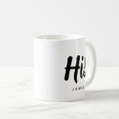 Son | Typographie moderne Mug de café personnalisa (Devant droit)
