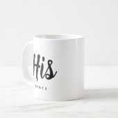 Son | Typographie moderne Mug de café personnalisa (Devant gauche)