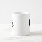 Son | Typographie moderne Mug de café personnalisa (Centre)