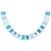 Son un garçon, bannière bleue de drapeau de baby (Tout)