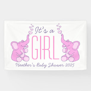 Son une bannière de signage de baby shower de