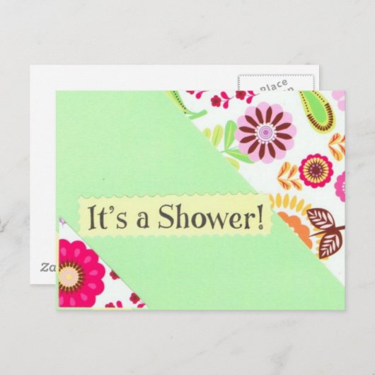 Son une carte postale de douche (Devant / Derrière)