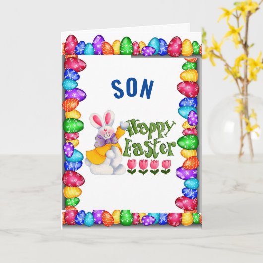 ***SON*** VOUS ÊTES * AIMÉ* CARTE DE PÂQUES (Fleur jaune)