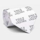 Sona Si Latine Loqueris Stropdas (Opgerold)