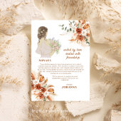 Sonata Bruidsmeisje Terracotta Chic Zachte Boho He Kaart