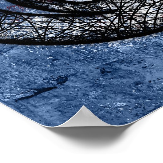 Sonate En Bleu Poster Mur Art (Coin)