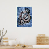 Sonate En Bleu Poster Mur Art (Cuisine)