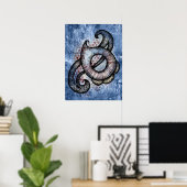 Sonate En Bleu Poster Mur Art (Bureau à domicile)