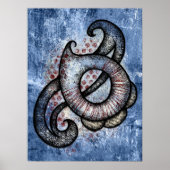 Sonate En Bleu Poster Mur Art (Devant)