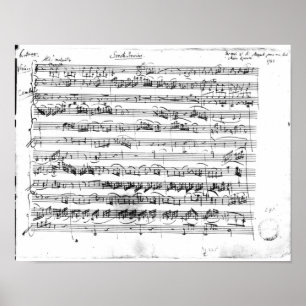 Sonate Premiere voor viool en harpsichord Poster