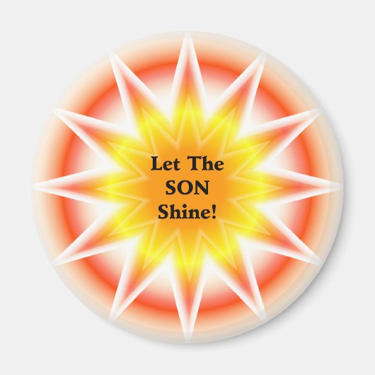 SONburst: Laat de SON schijnen Magneet (Voorkant)