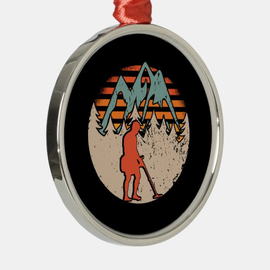 Sondeln Metaal Detectorist Metalen Ornament (Rechts)