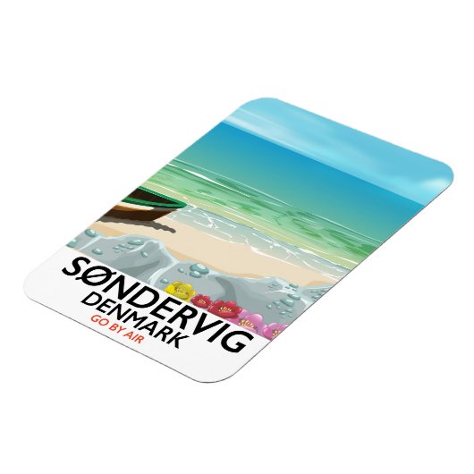 Søndervig Denmark strandreisposter Magneet (Linkerzijde)
