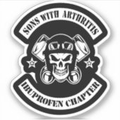 Sonen met artritis Ibuprofen hoofdstuk Sticker (Voorkant)