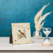 Song Bird Oriole Plaque Ecclesiastes 3 Fotoplaat (Insitu)