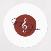 Song_Drum Aether Waterbestendige Sticker Blad (Design 2)