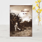 Song of Joy Verjaardag Kaart (Gele Bloem)