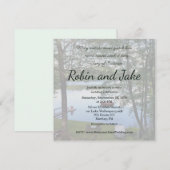 Song of Solomon Lake Photo Wedding Invitation (Devant / Derrière)
