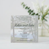 Song of Solomon Lake Photo Wedding Invitation (Debout devant)