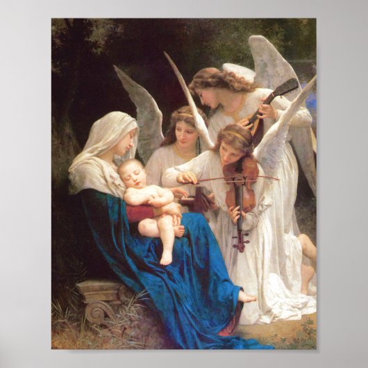 Song of the Angels - William-Adolphe Bouguereau Poster (Voorkant)