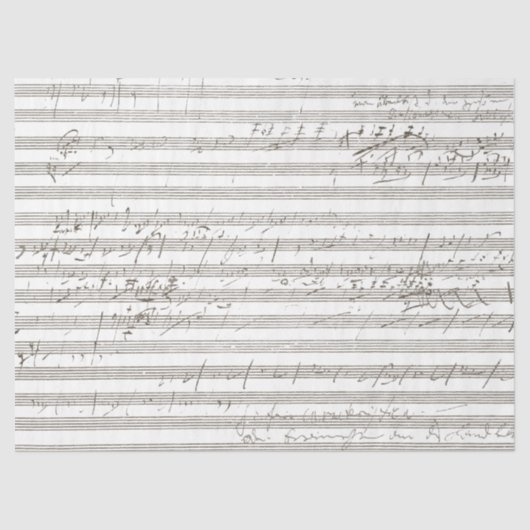 Song Sepia Scribked Sheet Music Scrated  Tissuepapier (Voorkant)