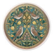 Song Sparrows Bird Ceramic Pull Knob Keramische Knop (Voorkant)