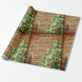 Song Tree-kerstpapier Cadeaupapier (Uitgerold)