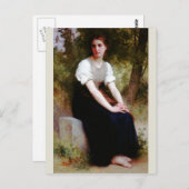 Song van de Nightingale door Bouguereau Briefkaart (Voorkant / Achterkant)