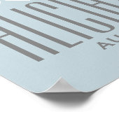 Song van Solomon CUSTOM COLOR | Weddenschap Poster (Hoek)