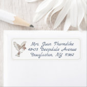 Songbird Return Address Label met dubbele grens (Insitu)