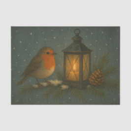 Songbird with Warm Lantern Tissue Paper Tissuepapier