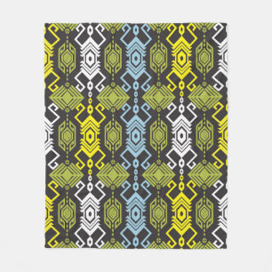 Songket Tenun Geometric Seamless Pattern met Crea Fleece Deken