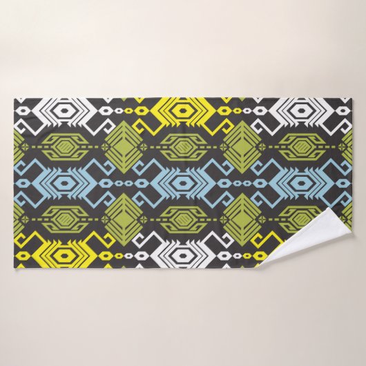 Songket Tenun Geometric Seamless Pattern with Crea Badhanddoek (Badhanddoek)