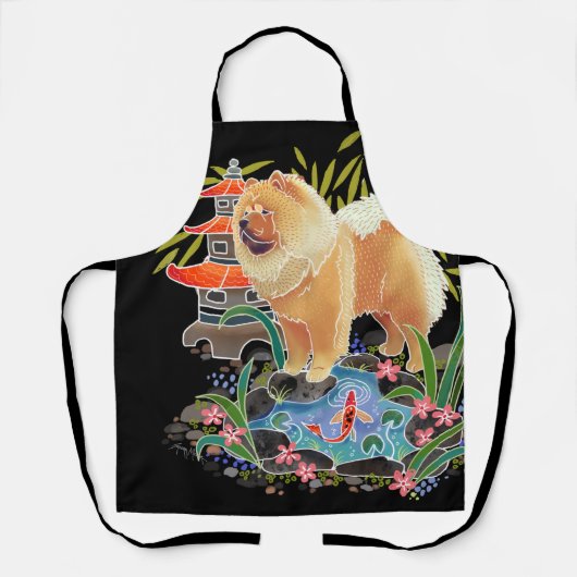 SONGMAO Chow All-Over Print Apron Schort (Voorkant)