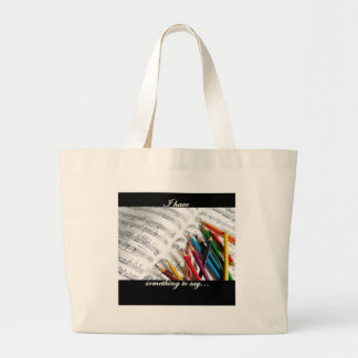 Songwriter - Ik heb iets te zeggen Grote Tote Bag