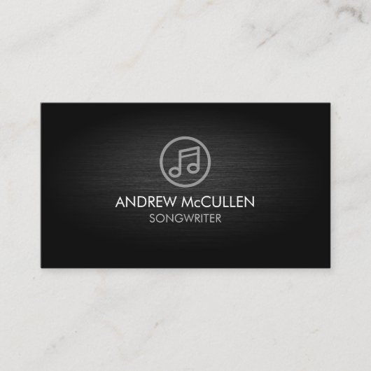 Songwriter Musicus Visitekaartje (Voorkant)