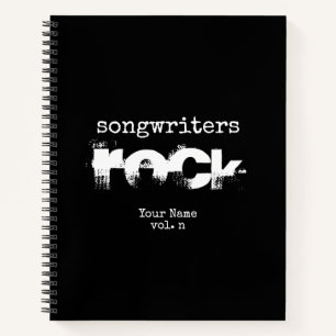 Songwriters Rock - Aangepaste Songwriter Notebook Notitieboek