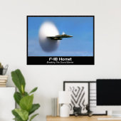 Sonic Boom F-18 Hornet Poster Print (Bureau à domicile)