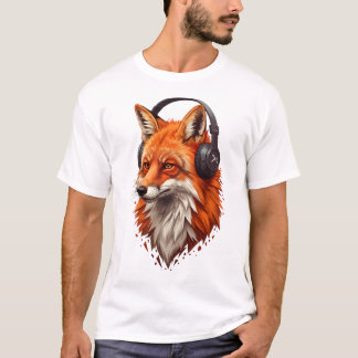 Sonic Flame – Abstracte Vos in Beweging T-shirt