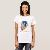 Sonic gaat sneller t-shirt (Voorkant volledig)