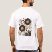 🎶 Sonic Mosaic – Abstracte DJ Vibes T-shirt (Achterkant)
