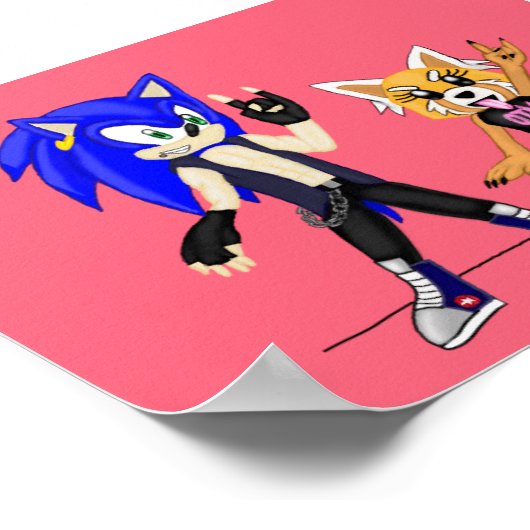 Sonic & Retsuko Poster (Hoek)
