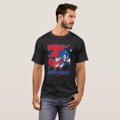 Sonic The Hedgehog 3rd Verjaardag Epic Sonic Big C T-shirt (Voorkant volledig)