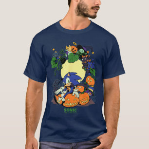Sonic The Hedgehog Chao Tales Halloween Groep T-shirt